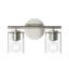 Éclairage pour salle de bain 2 lumières en nickel poli avec abat-jour en verre transparent Replay Collection-131264938-131264939-131264941