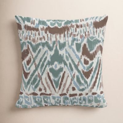Ikat Cotton Throw Pillow