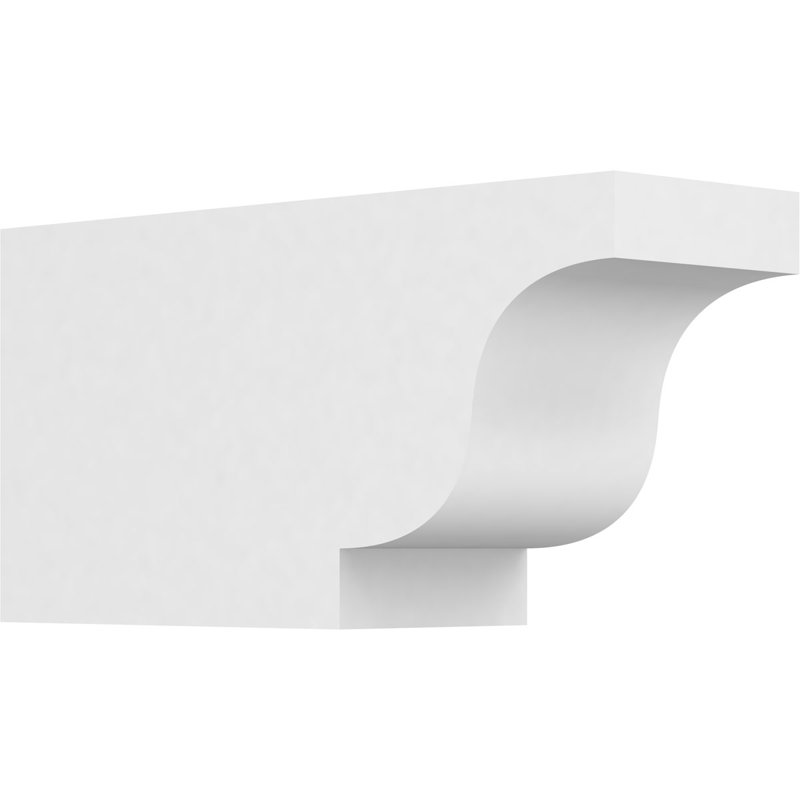 Queue de chevron standard en PVC de qualité architecturale Newport, H 6 po x L 4 po x P 12 po