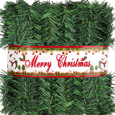 Garland For Christmas Decorations Non Lit Soft Xmas Holiday Decor Outdoor Indoor Home Garden Artificial Wedding Party Outside Decorations Plain Garland