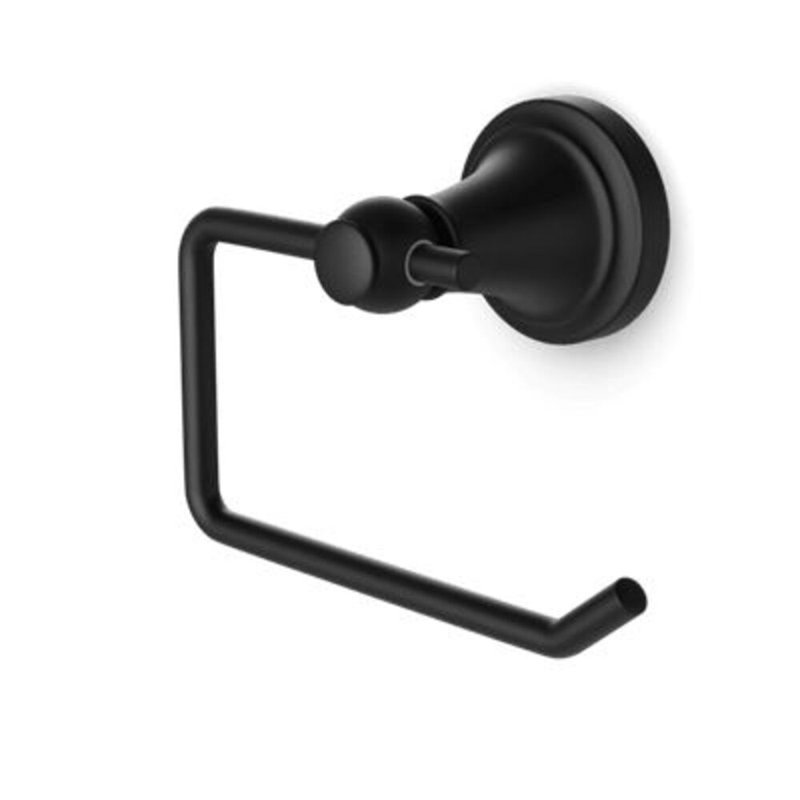 Trova Classic Toilet Paper Holder Polished Nickel, Matte Black