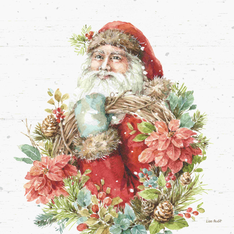 Notre histoire de Noël III sur le bouleau, H 12 po x l 12 po, Non, Toile tendue