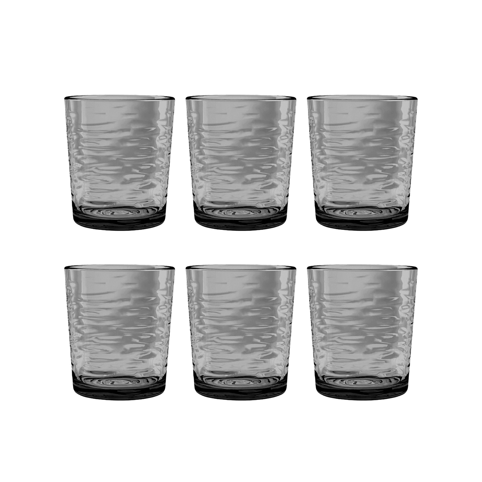 Celise Acrylic Drinking Glass Set, Gray, 4