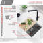 STYLISH 22 inch Workstation Single Bowl Undermount 16G Kitchen Sink with Built in Accessories-131085264-131085268