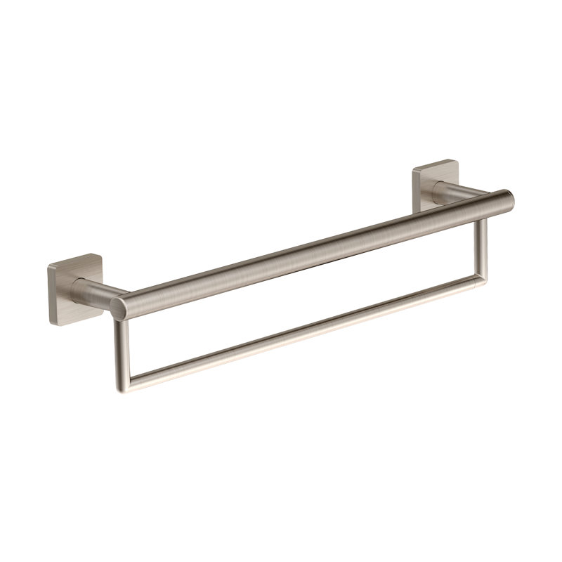 Barre à serviettes murale 25,61" Duro, Nickel satiné