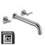 High Flow Rate Extra Long Spout Double Handle Wall Mounted-59186271-92914149