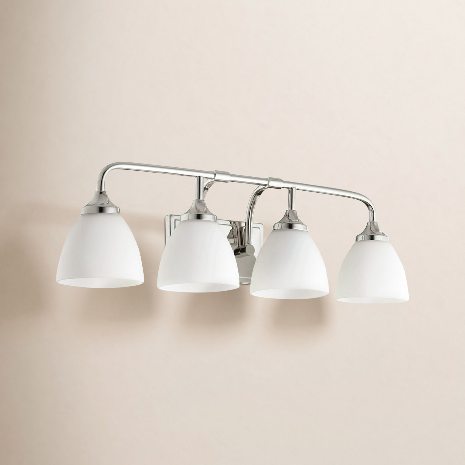 Ansara 4-Light Vanity Light, Polished Nickel