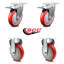 4 Pieces Cambro Ultra Pan Carrier Caster Brakes Rigid Replacement Set-88884780