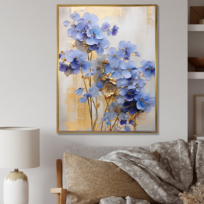 " Blue And Gold Exquisit Violets II "