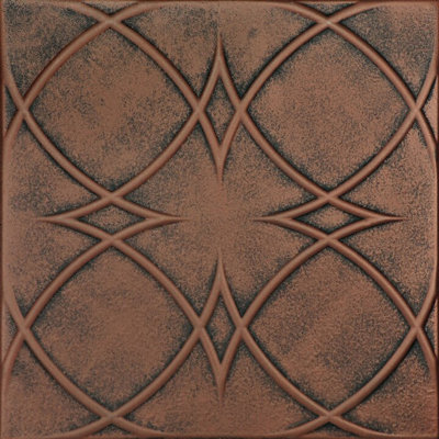 Circles and Stars 1.6 ft. x 1.6 ft. Polystyrene Glue-up Ceiling Tile (Set of 144)