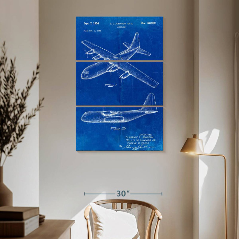Laelle Lockheed C 130 Hercules Airplane, 65" H x 42" W