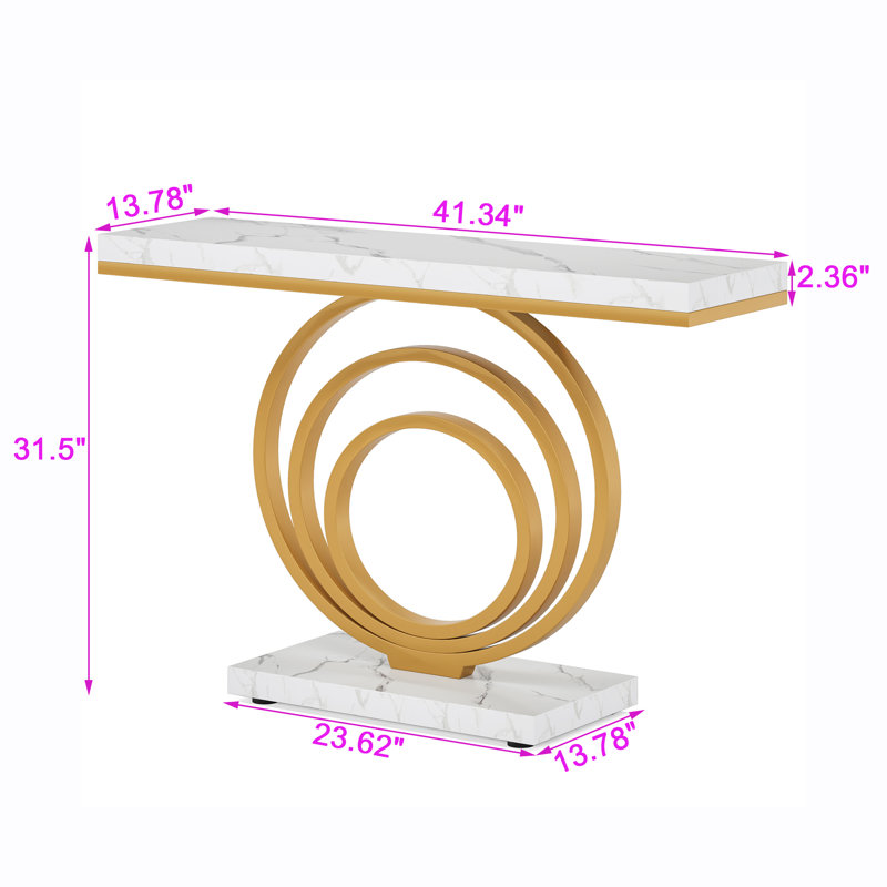 41" Console Table, Entryway Sofa Table