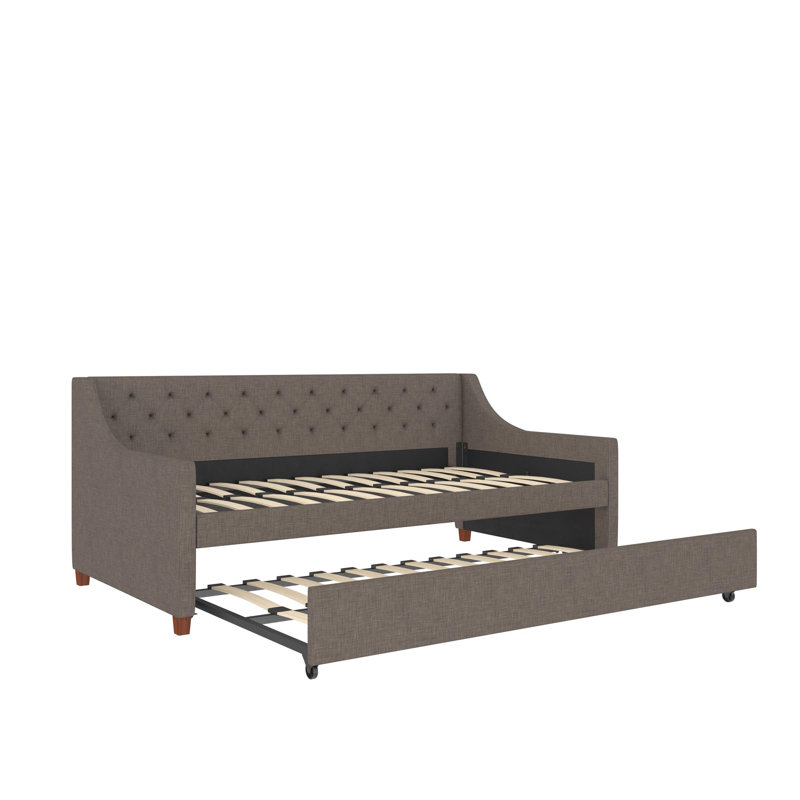 Lit de jour simple avec couchette Her Majesty, Gris