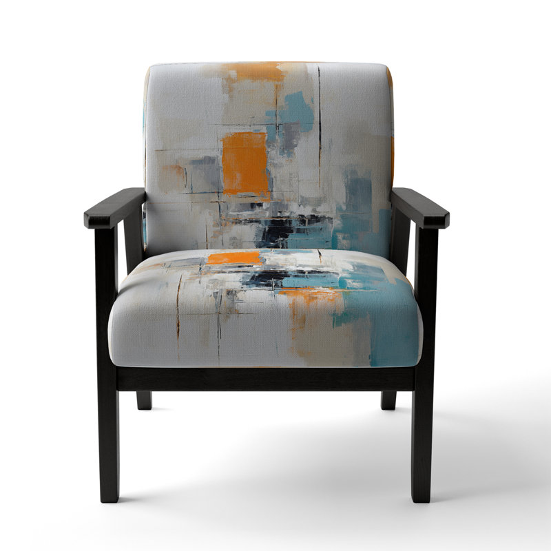 Fauteuil rembourré contemporain, "Abstract"