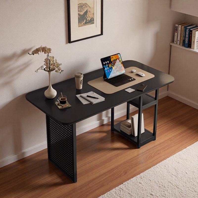 Bureau d'écriture de table avec pieds en métal, H 29,52 po x l 47,24 po x P 23,62 po