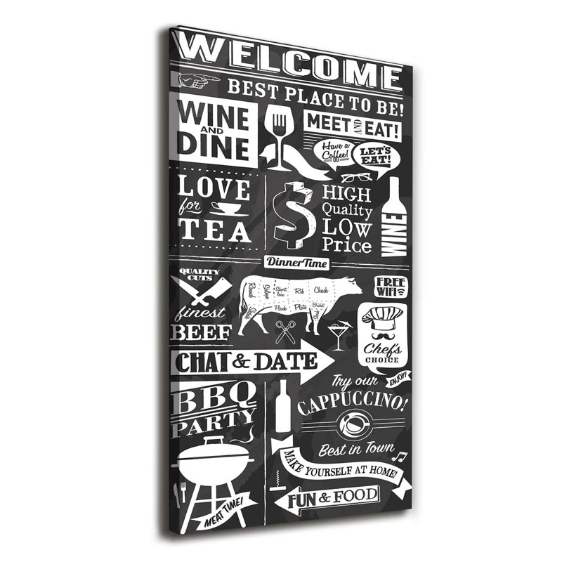 Restaurant - Wrapped Canvas Print