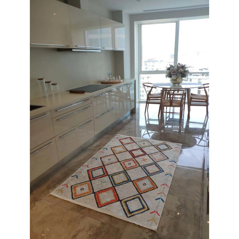 Tapis mathaï avec envers antidérapant, Tapis de couloir 2 pi 7 po x 5 pi 11 po