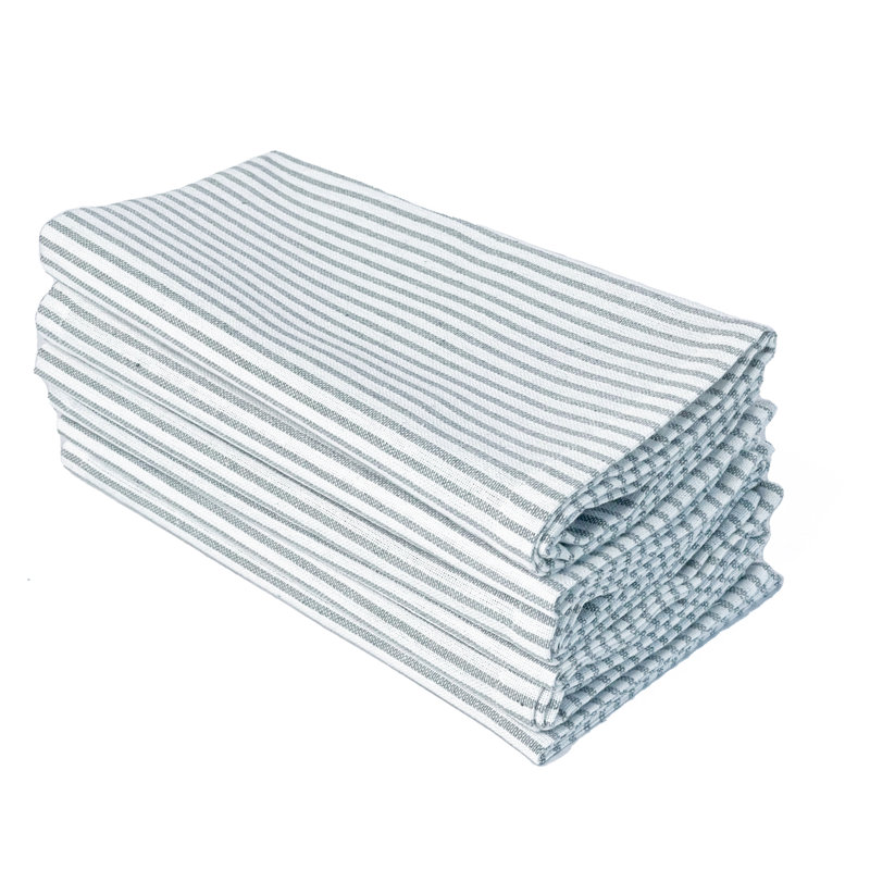 Alltawanna Square Napkin, Ash Gray/White