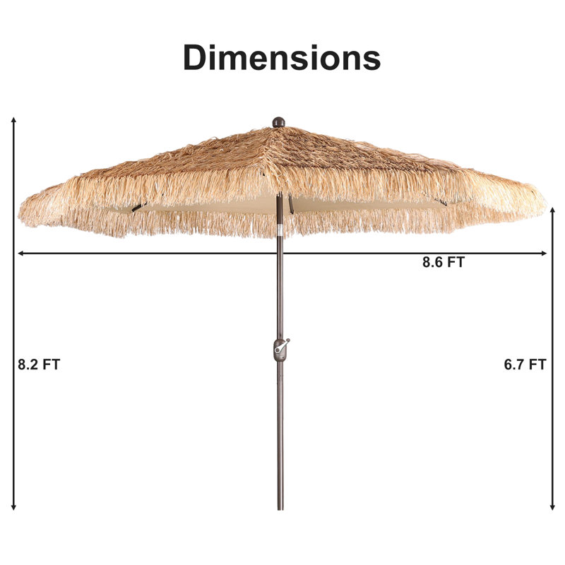 Tilt Beach Parasol, 270cm W x 270cm D