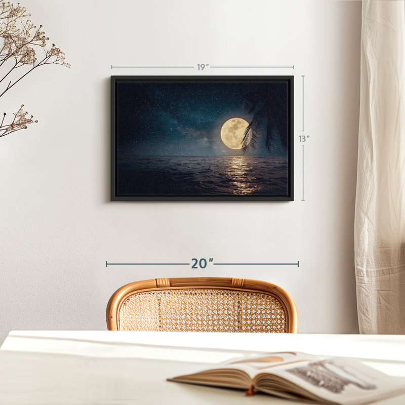 «Harvest Moon Canvas Print», H 13 po x l 19 po