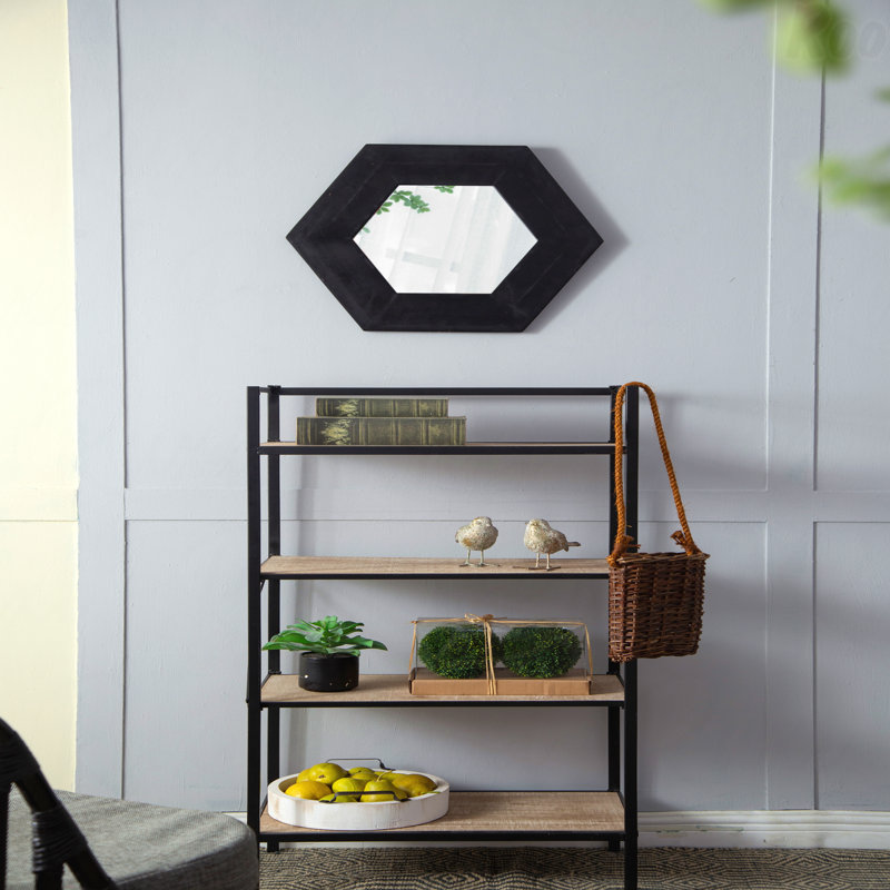 Miroir d'appoint mural 18,5 "X 18,5", Noir