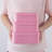 Set Of 3 Textured Pink Boxes With Rounded Edges, Decorative Cardboard Boxes With Lids, Nesting Gift Storage, Large Paperboard Containers For Organizing And Keepsakes