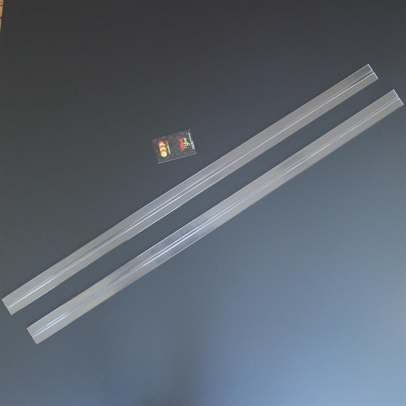 1150mm Low Profile Flex hinges, Fexible Living Hinges, Plexiglass, Transparent, Piano Hinge