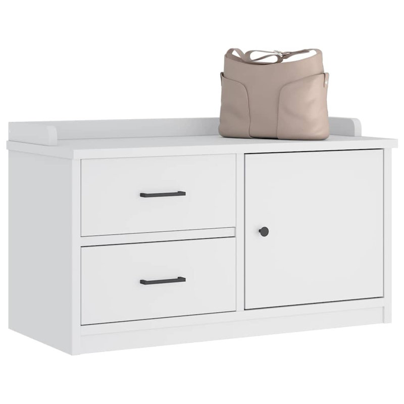 Bepler Shoe Storage Cabinet, White
