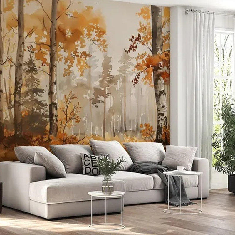 Aquarelle de rêve, L 108 po x l 96 po