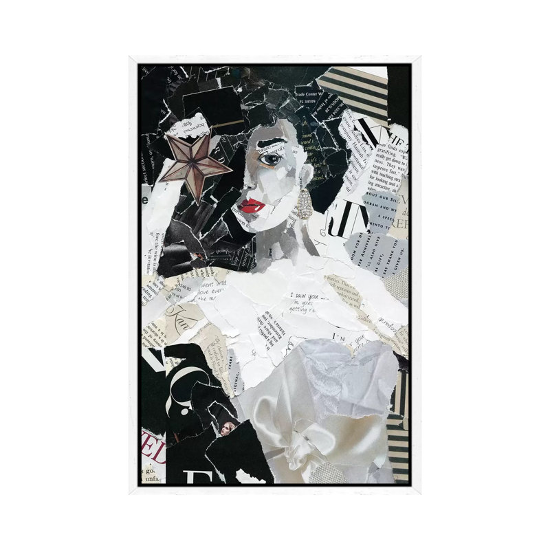 Runway Star by Carol Robinson - Print on Canvas, White Framed, 152.5 cm H x 101.5 cm W