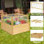 Lit de jardin surélevé 3,5 pi x 3,5 pi Carshalton
