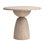 Balak Reclaimed Pine Round Modern Hourglass Bistro Dining Table