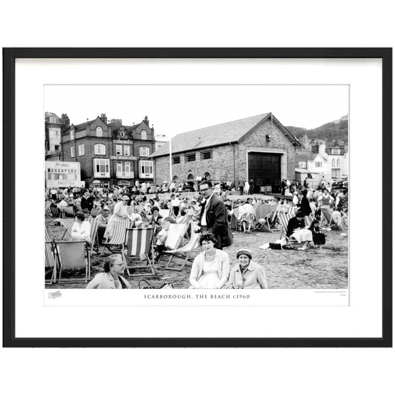 Scarborough, The Beach C1960 by Francis Frith - Single Picture Frame Print, 45cm H x 60cm W x 2.3cm D