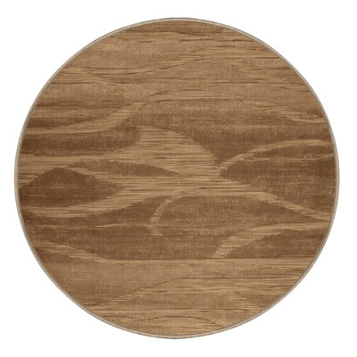 Machine Washable Abstract Brown Area Rug