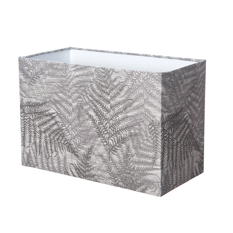 ANDALUSIA 25cm H Cotton Rectangle Lamp Shade ( Screw On ), Grey