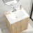 24x18" Vanity Top Bathroom Sink with Faucet Hole and Overflow(Top Only)