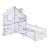 Helis House Bed with Window and Bedside Drawers-1788496063-1788496062