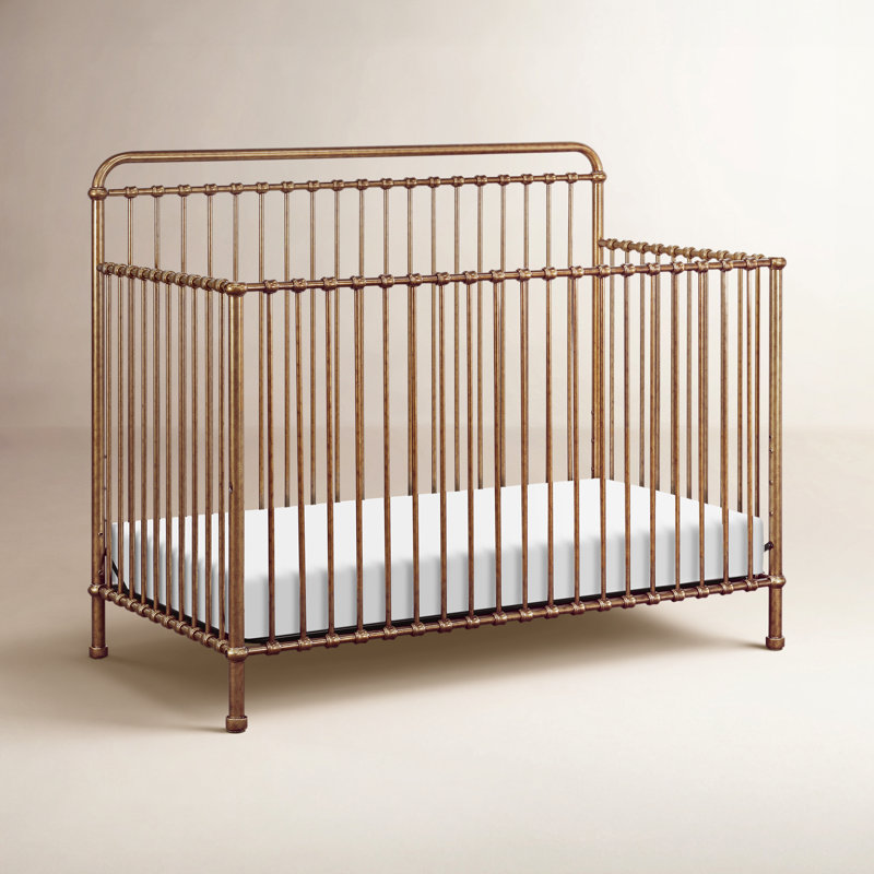 Winston 4-Conversion Steel Convertible Crib, Vintage Gold