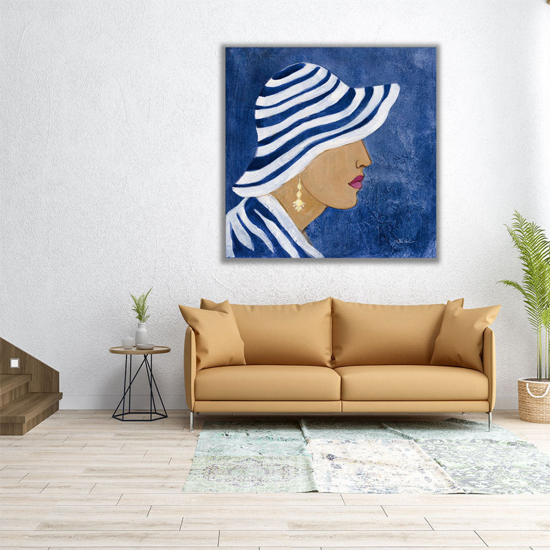 «Lady with Hat I», reproduction d'art sur toile, H 16 po x l 16 po