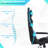 Adjustable High-Back Executive Gaming Chair With Lumbar Support And Rolling Casters For PC Executive High-Back Chair For Gaming And Office With Ergonomic Features, PU Leather, Camo