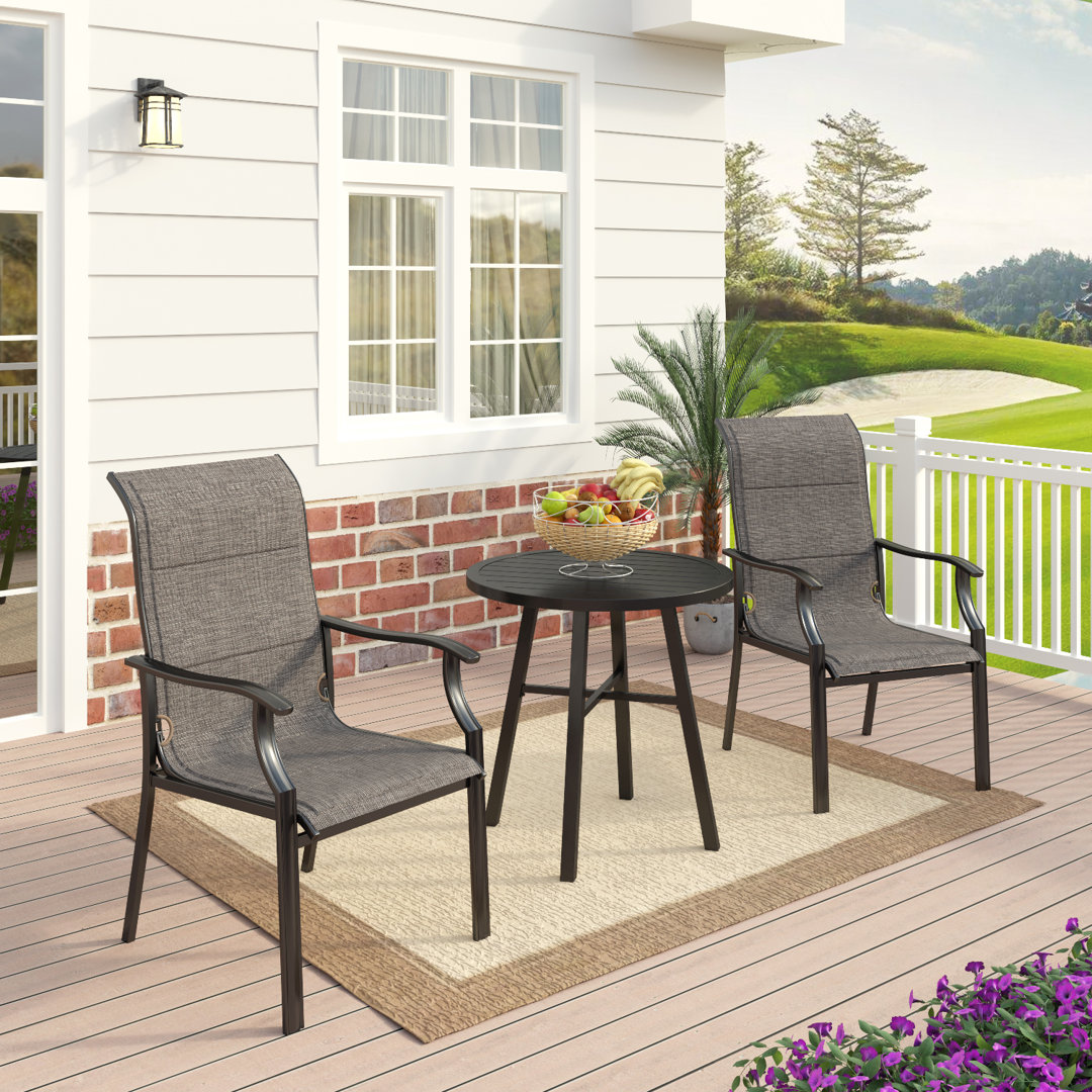 Round 3 - Piece 2 - Person 71.12Cm L Outdoor Bistro Set