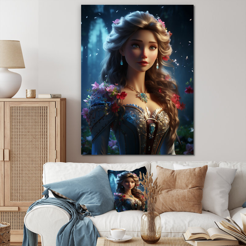«Fairytale Princess I», reproduction sur toile, H 32 po x l 24 po x P 1 po, Toile tendue