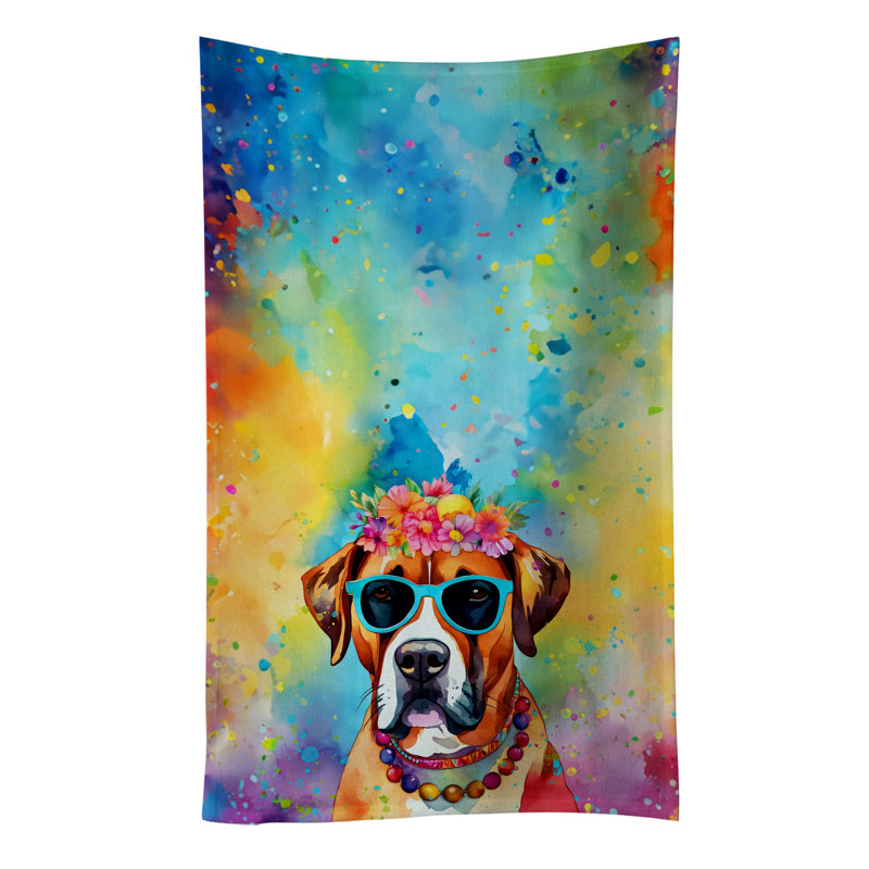 Serviette de cuisine Boxer Hippie Dawg