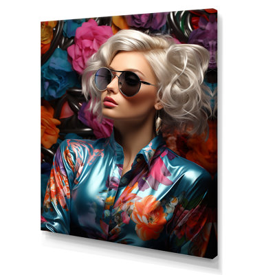 Vibrant Vogue, portrait de femme III - impressions sur toile