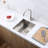 Luxury Handmade 18" L x 16" W Undermount Bar Sink