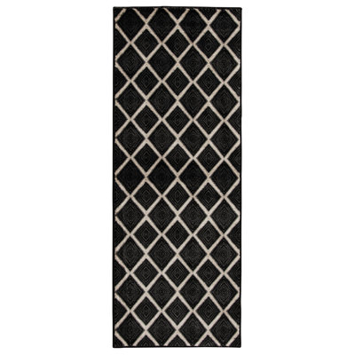 Caden Ebony Trellis Indoor Area Rug