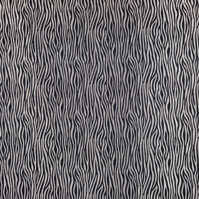 Tissu glamour Jungle Suite, Argent minuit