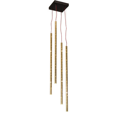 Luminaire suspendu cylindrique 4 lumières Emmentaler