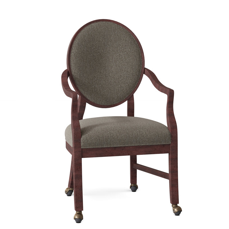 Chaise rembourrée à dossier très grand Louis, Noyer, 8794 Noisette