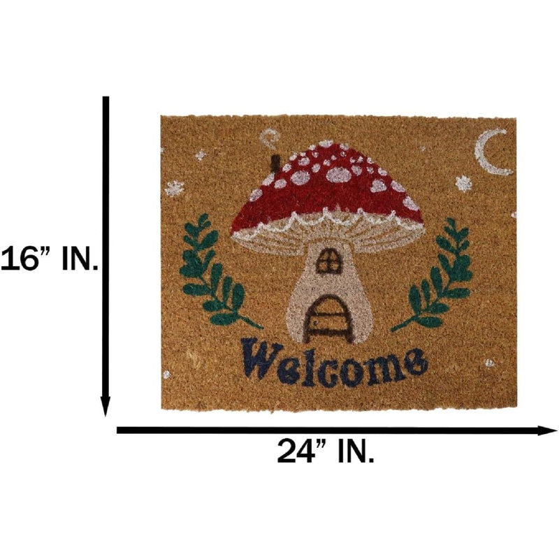 Paillasson Welcome Toadstool Mushroom Home Wicca